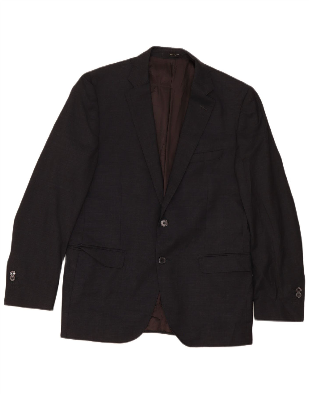 Giacca blazer da uomo a 2 bottoni Massimo Dutti EU 52 grande lana nera