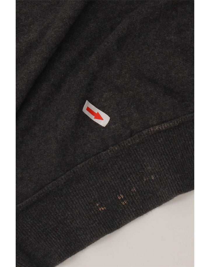 Maglione da uomo con scollo a barca French Connection in cotone grigio medio