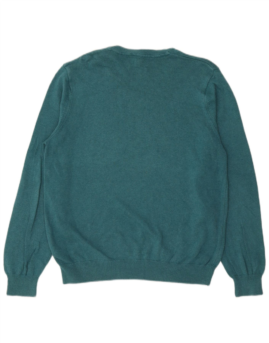 MARKS & SPENCER Maglione da uomo con scollo a V grande cotone blu