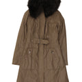 Cappotto da donna Dkny UK 6 XS Khaki Ramie