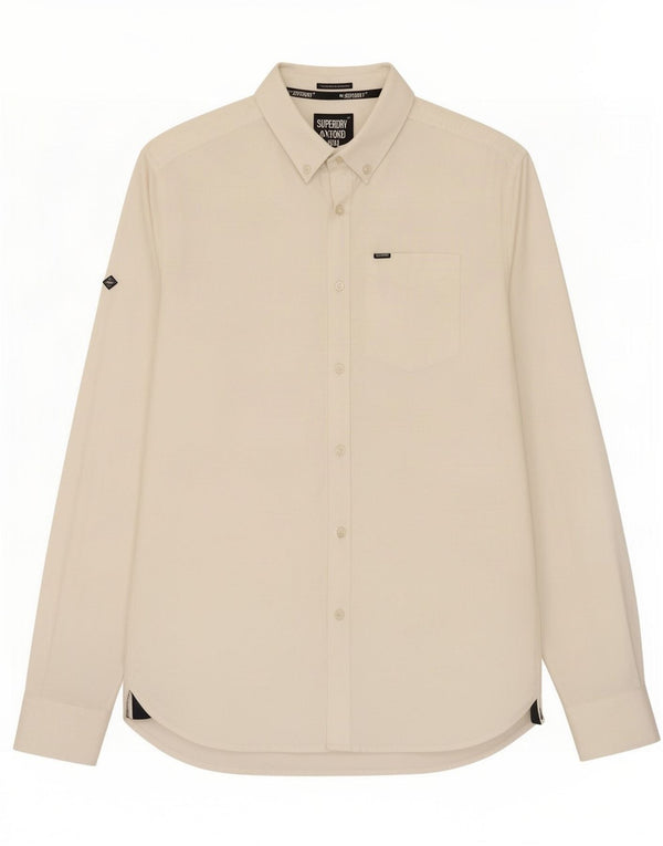 Camicia da uomo Superdry in cotone bianco medio