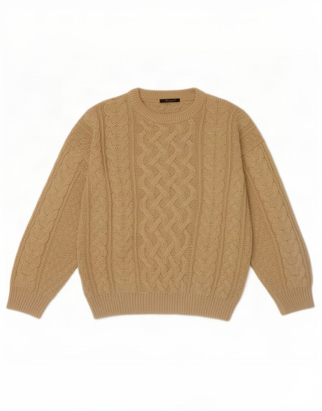 Maglione maglione girocollo da uomo St. Bernard, acrilico beige medio