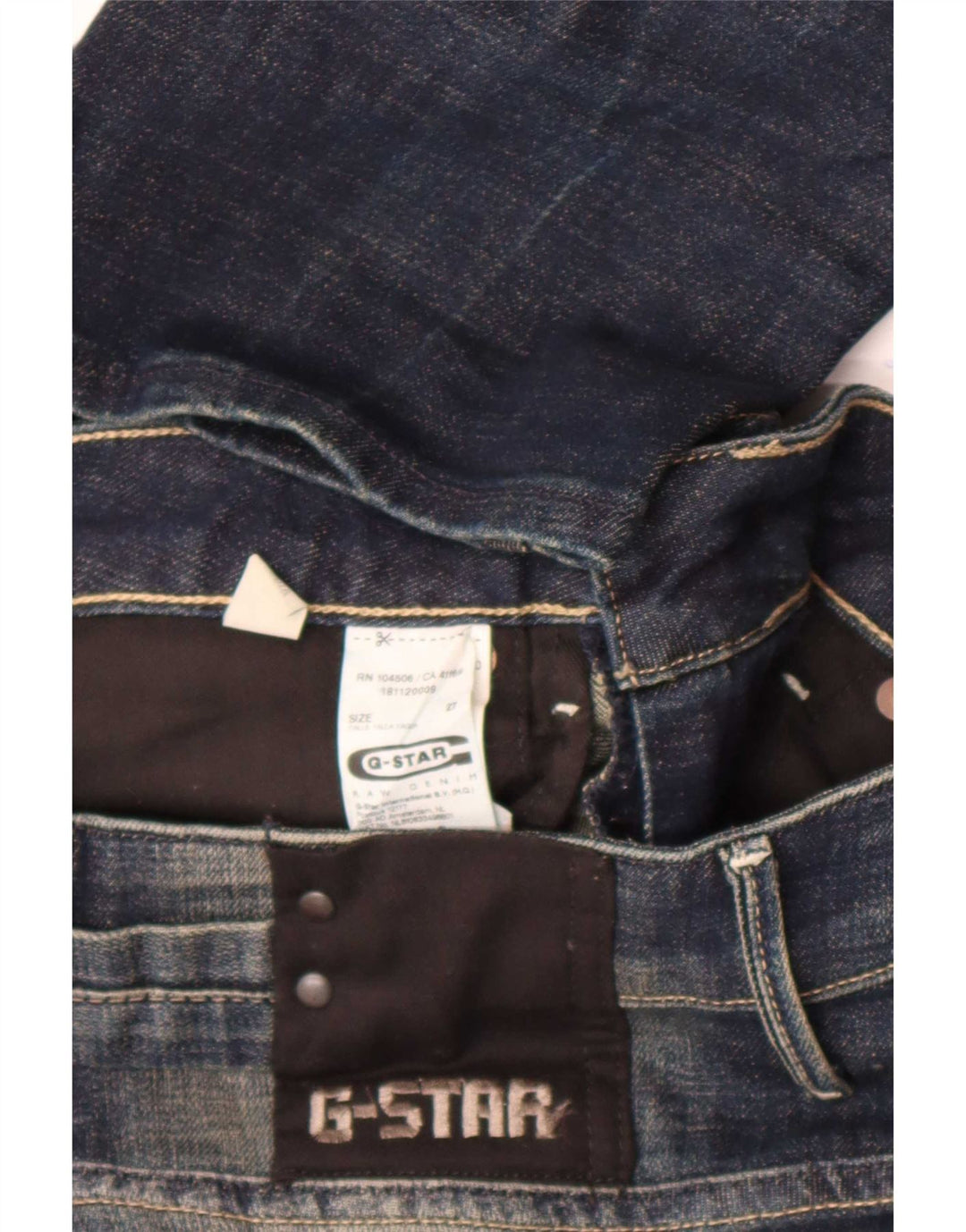 Jeans G-Star da donna super bassi Capri W27 L18 cotone blu