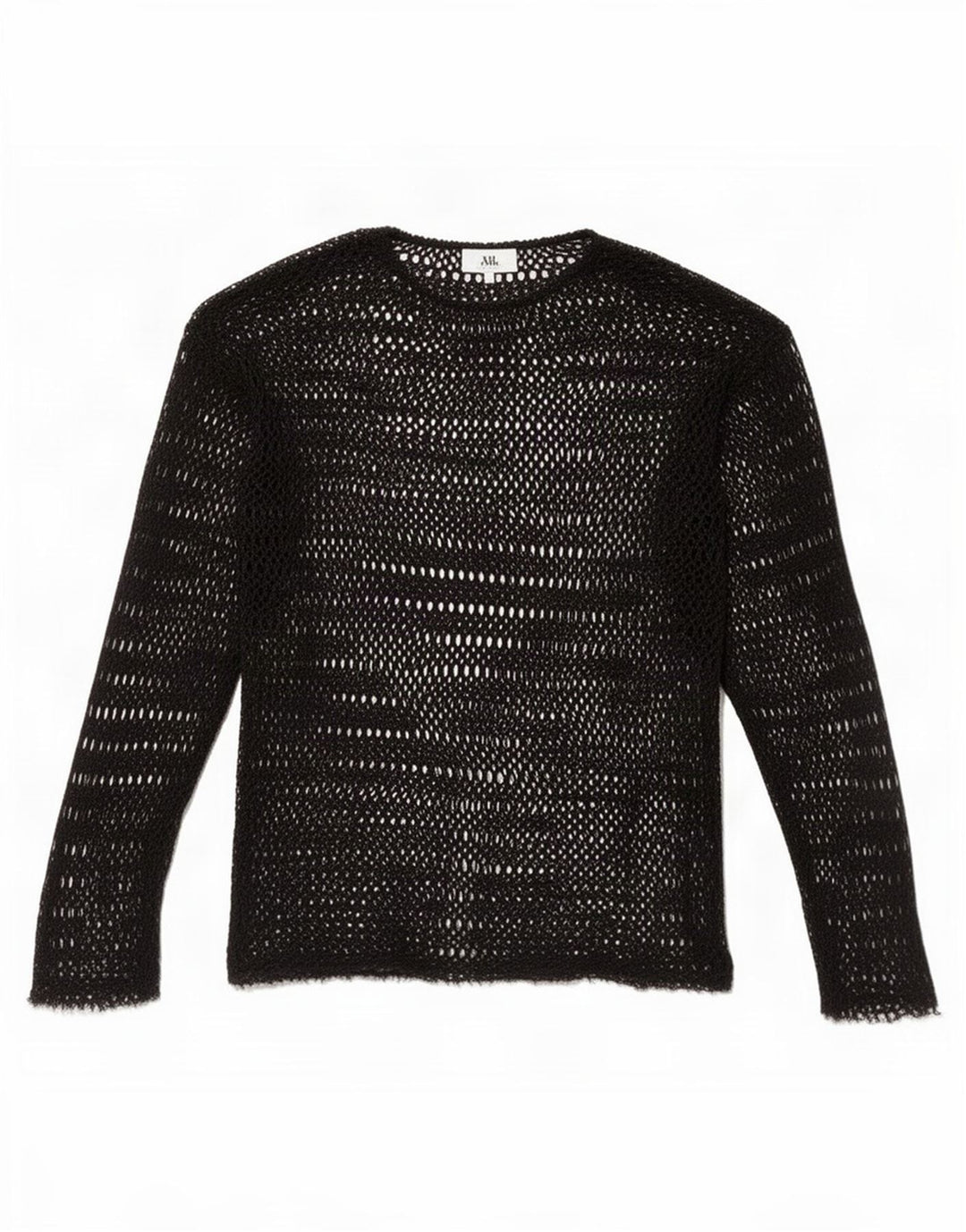 Top Zara da donna all'uncinetto trasparente UK 10 piccolo nero