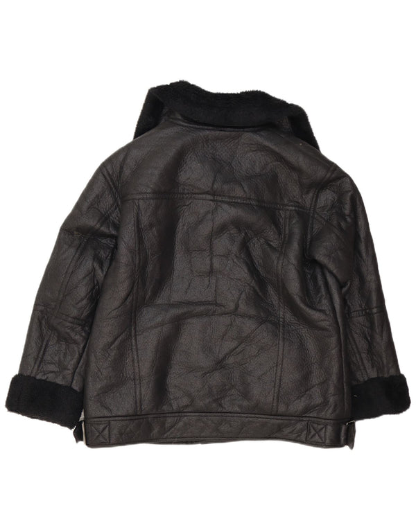 Giacca Sherpa da donna Marks & Spencer UK 14 Large in polietilene nero
