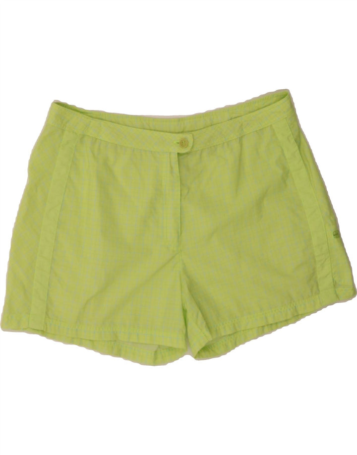 FILA Womens Casual Shorts IT 50 XL W34 Green Check Vintage Fila and Second-Hand Fila from Messina Hembry 