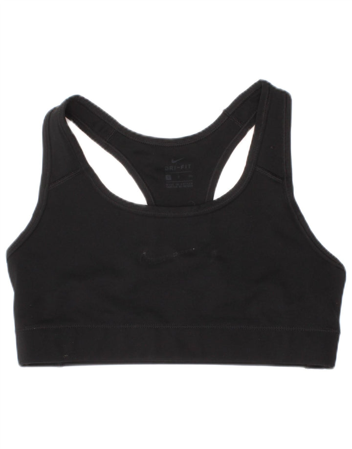 Nike Reggiseno sportivo Dri Fit da donna Top piccolo in poliestere nero sportivo