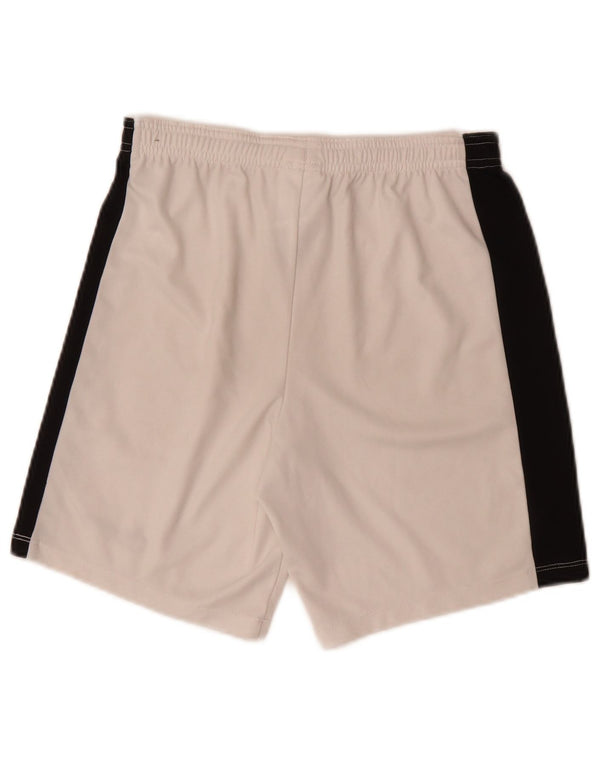 Pantaloncini sportivi Nike da ragazzo Dri Fit 11-12 anni Large White Colourblock