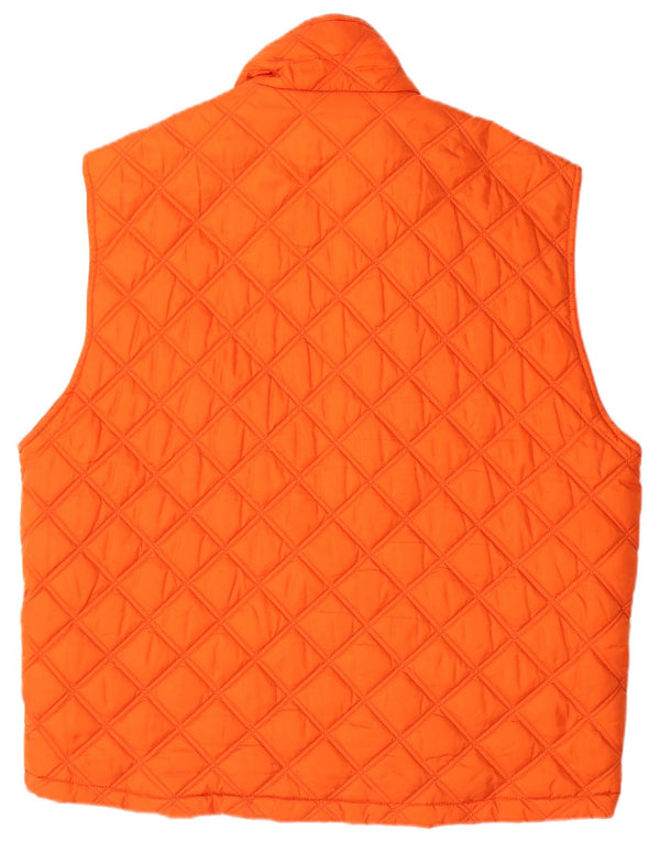 Gilet trapuntato da uomo Invicta UK 42 XL arancione poliammide