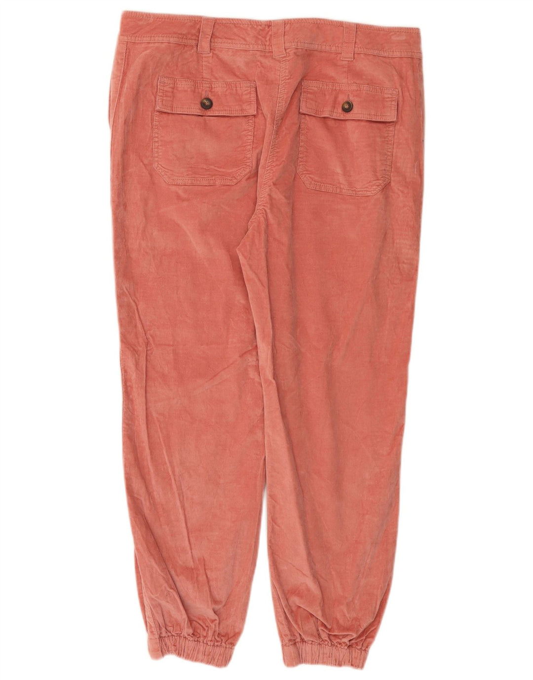 BODEN Pantaloni da jogging da donna in velluto a coste corti UK 14 Large W34 L25 Rosa