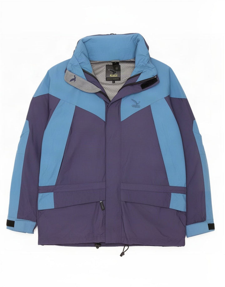 Giacca da sci da uomo SALEWA UK 40 Large Blu Navy Colourblock in poliammide