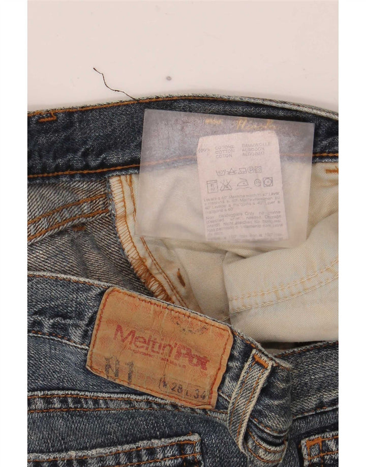 Jeans svasati da donna Meltin' Pot W28 L34 cotone blu