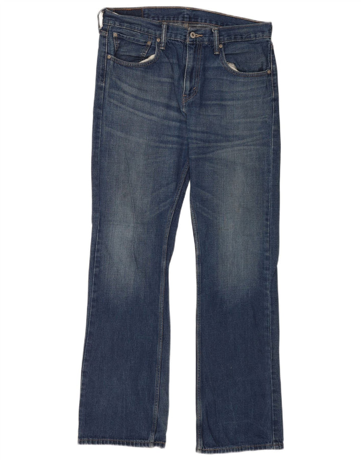 Levi's Uomo 527 Jeans Bootcut W34 L34 Cotone Blu