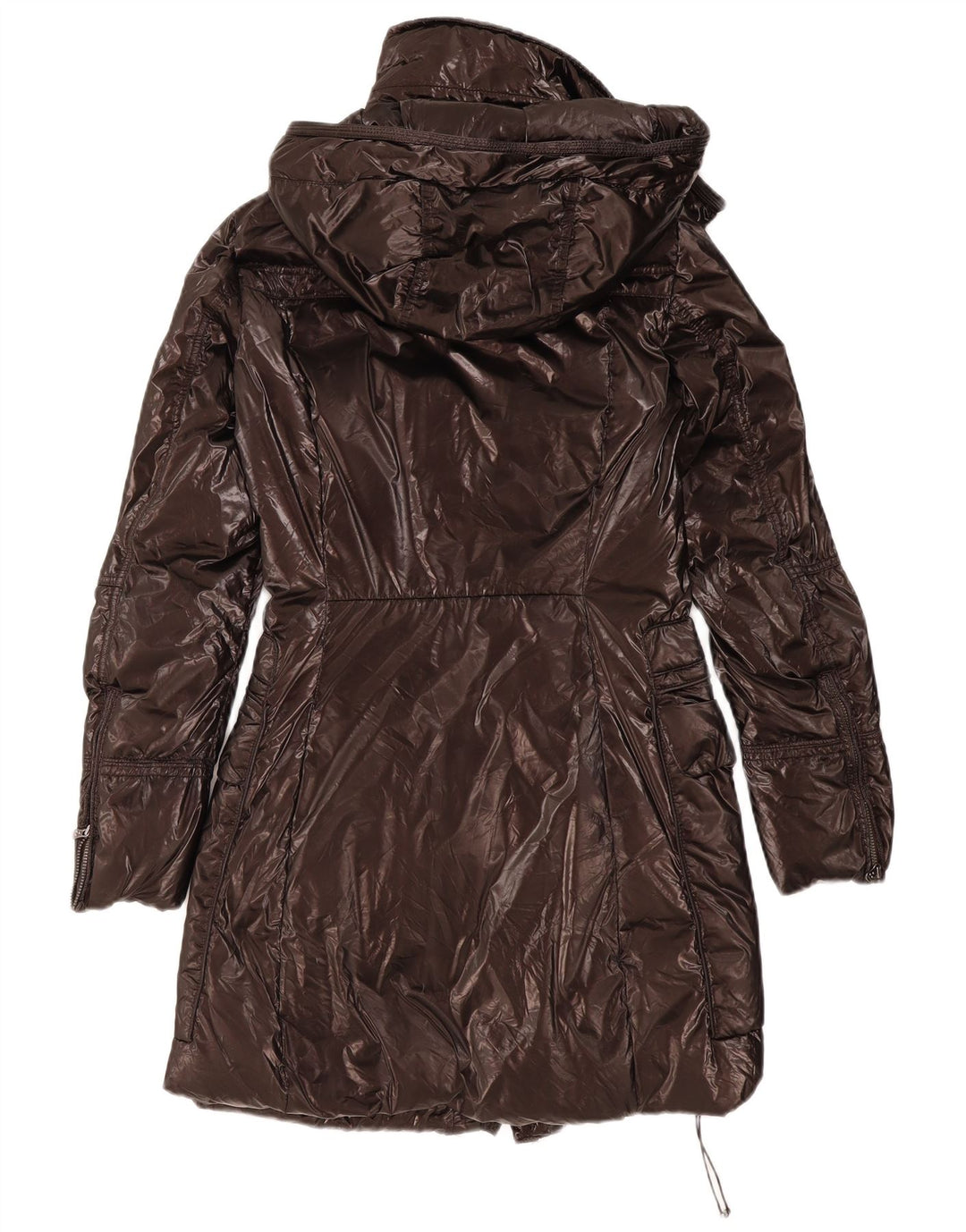PEUTEREY Cappotto imbottito con cappuccio da donna IT 40 piccolo marrone