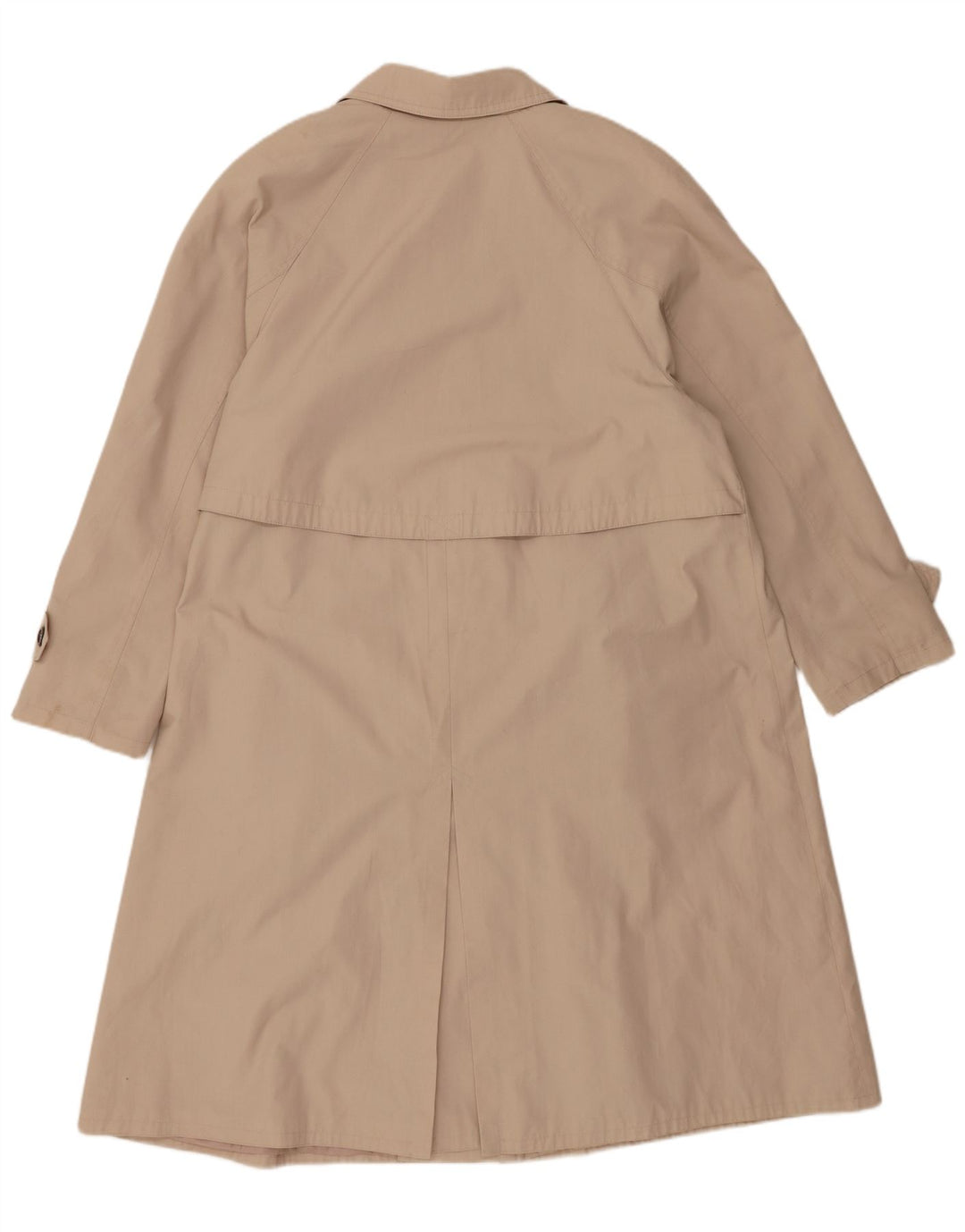 Trench vintage da donna UK 16 grande poliestere beige