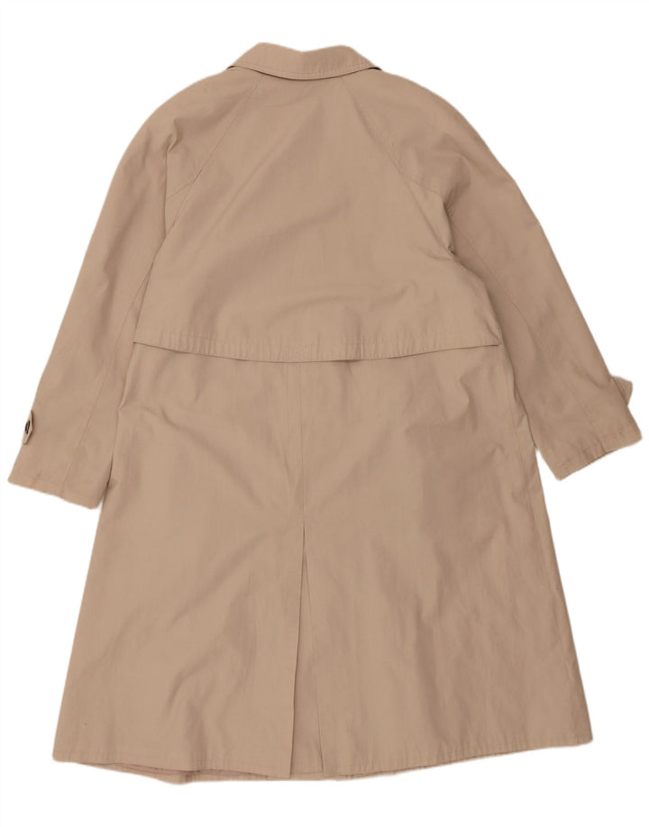 Trench vintage da donna UK 16 grande poliestere beige