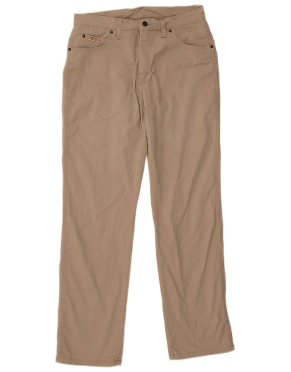 Pantaloni casual dritti da uomo Wrangler Texas W32 L33 in cotone beige