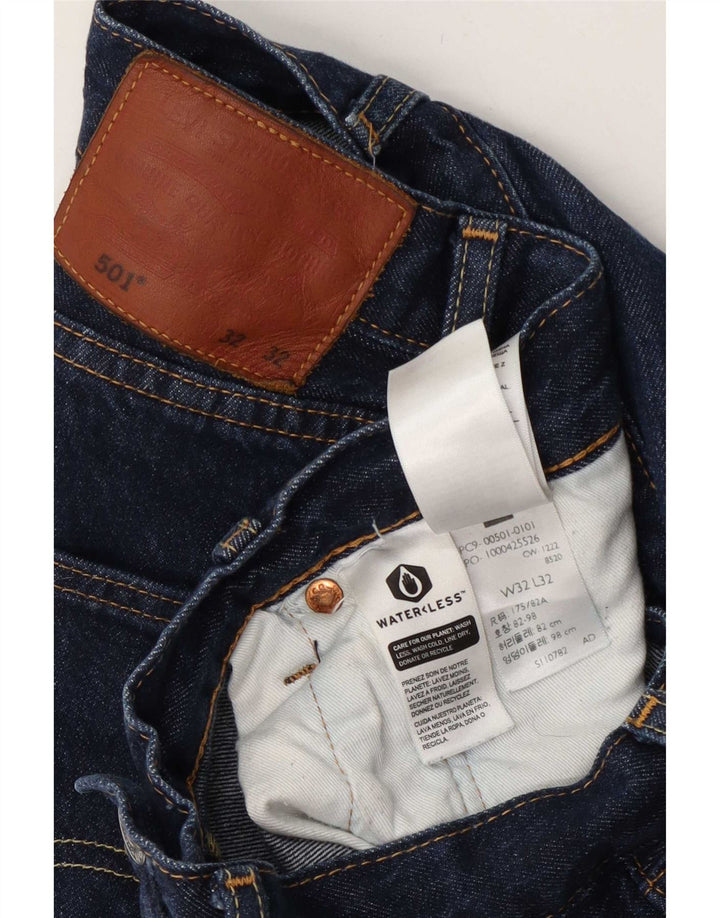 Levi's Uomo 501 Jeans dritti W32 L32 Cotone blu navy