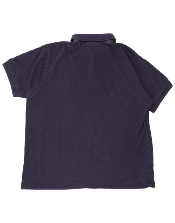 Polo da uomo Lacoste vestibilità classica taglia 6 XL cotone blu navy