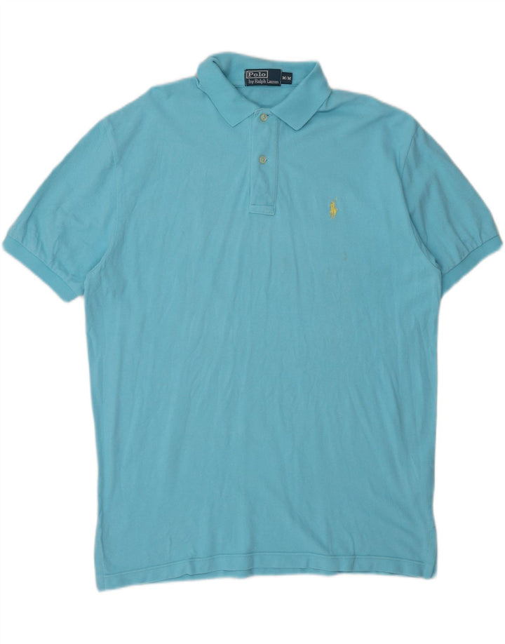 Polo Ralph Lauren da uomo in cotone blu medio