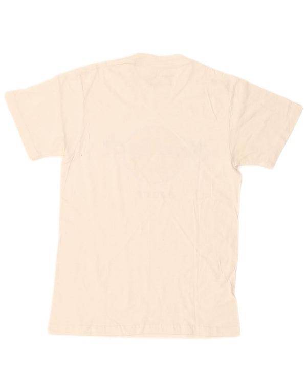 T-shirt grafica da uomo Madrid Hard Rock Cafe, piccola, in cotone bianco
