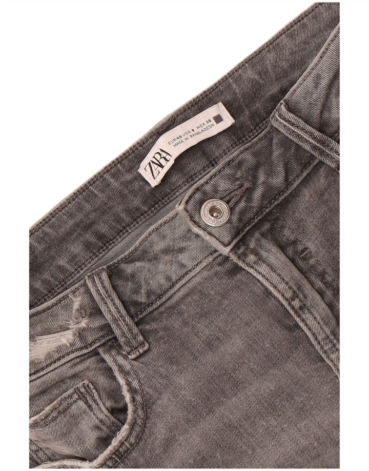 Jeans corti da donna Zara EU 40 medi W30 L24 Grigio