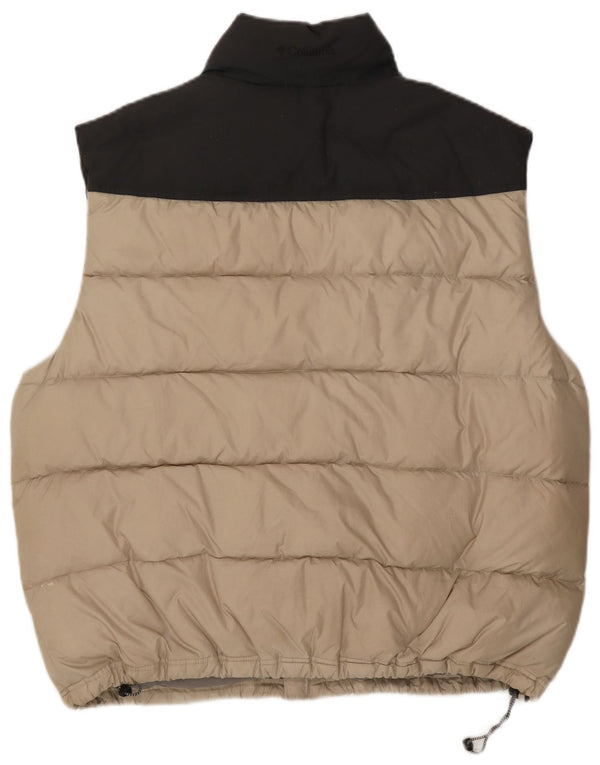Gilet imbottito da uomo Columbia UK 42 XL Poliestere color block beige