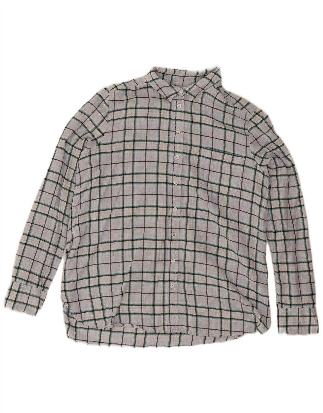 Camicia oversize da donna Fat Face UK 14 Large Blue Check