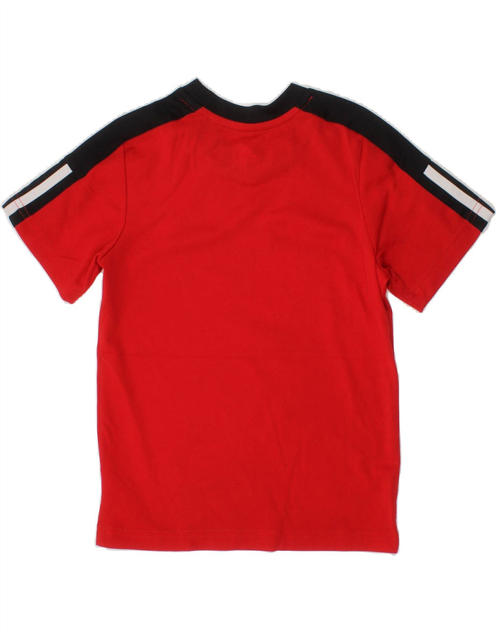 ADIDAS Boys T-Shirt Top 3-4 Years Red Polyester Vintage Adidas and Second-Hand Adidas from Messina Hembry 