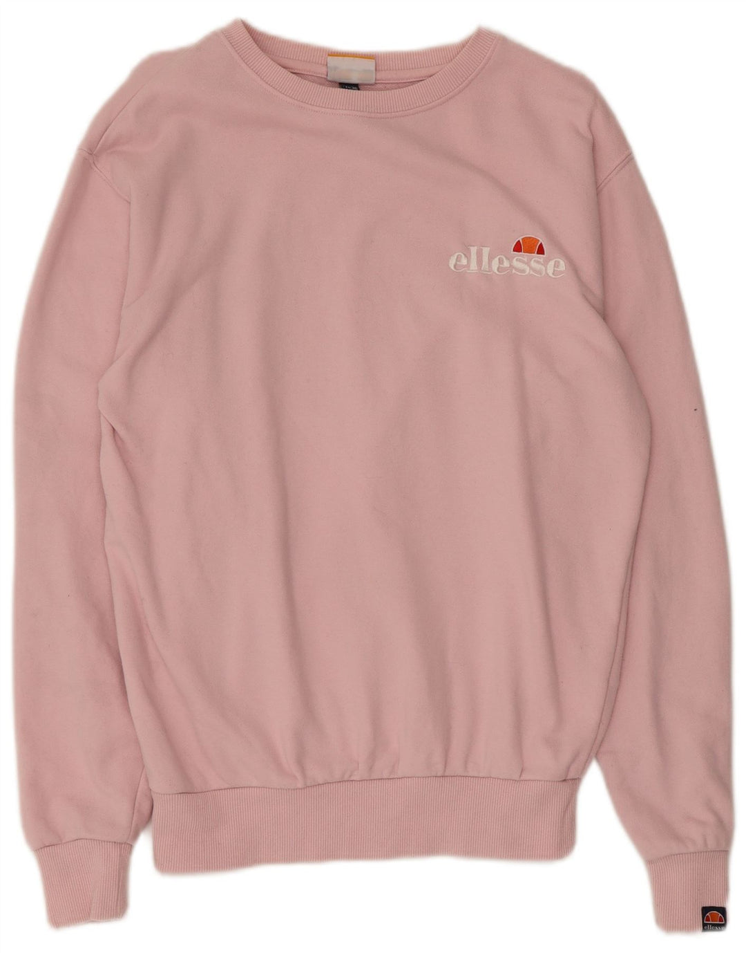 Ellesse, felpa oversize con grafica da donna, maglione, UK 8, piccolo, cotone rosa