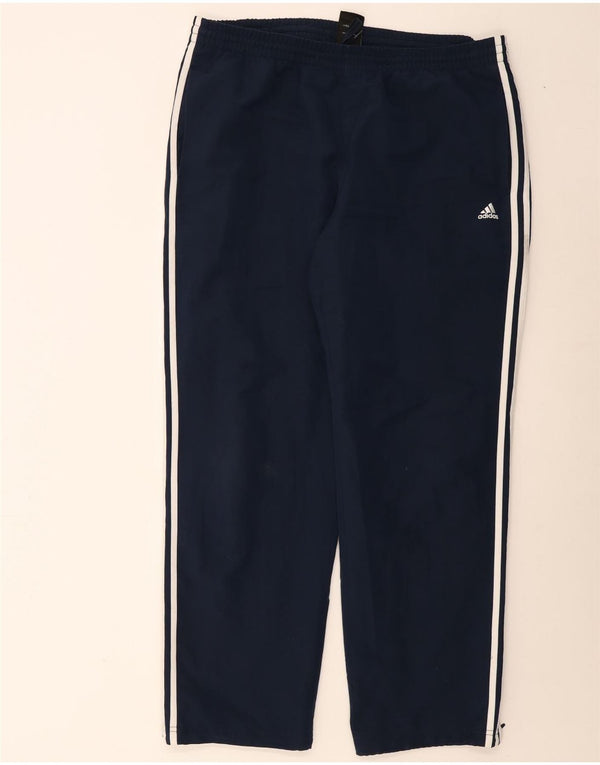 Adidas Mens Climalite Tracksuit Trousers XL Navy Blue Polyester