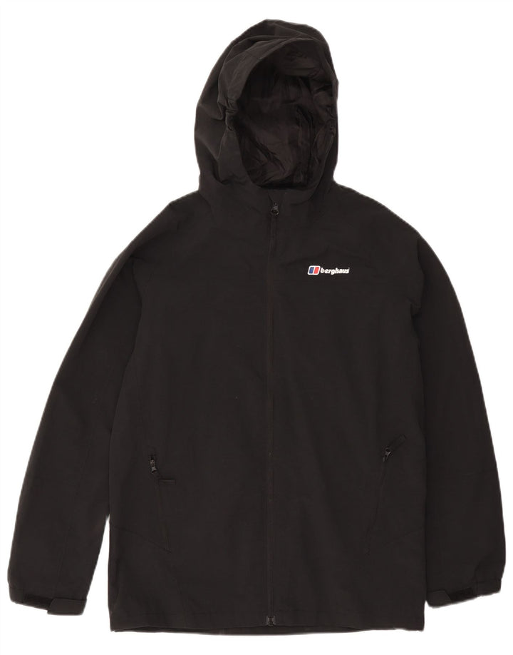 Impermeabile con cappuccio per ragazzi Berghaus 12-13 anni Nero in poliammide