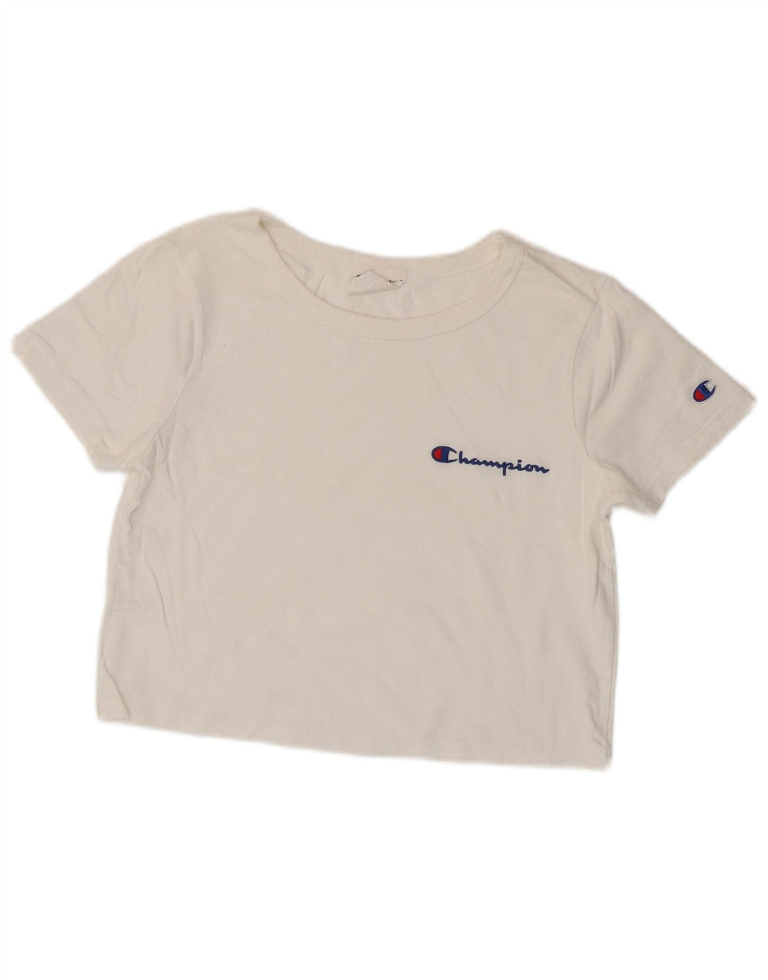 CHAMPION T-shirt oversize corta Heritage da donna UK 6 XS Bianca