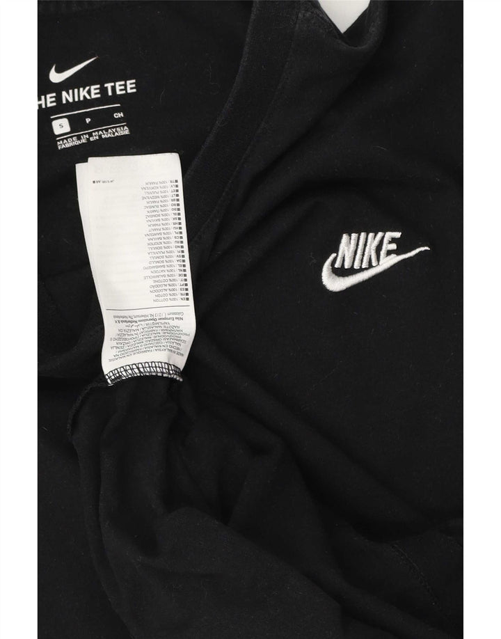 T-shirt Nike da uomo Top Small in cotone nero
