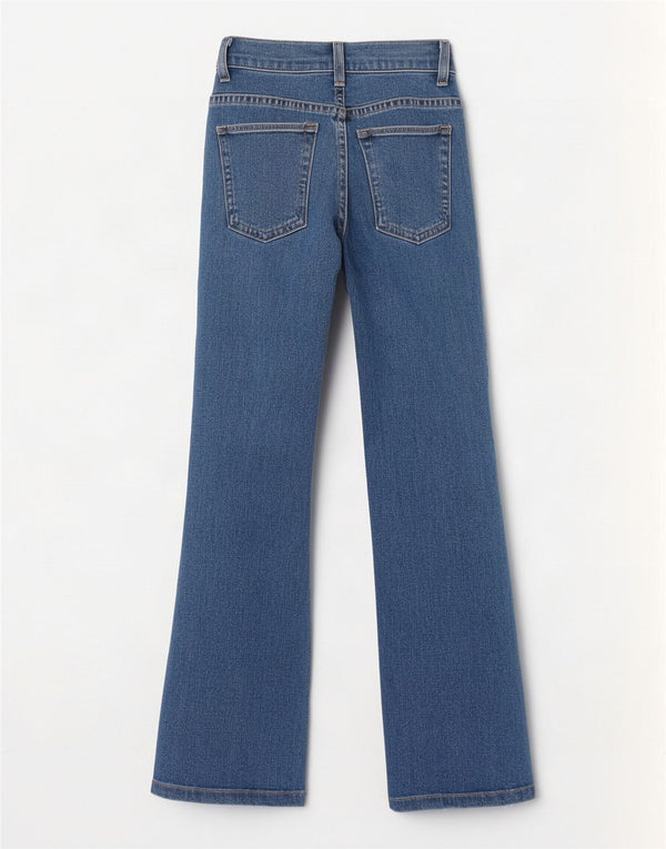 Jeans Bootcut da donna Lee W26 L31 cotone blu