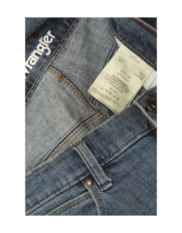 Jeans dritti da uomo Wrangler W36 L30 cotone blu