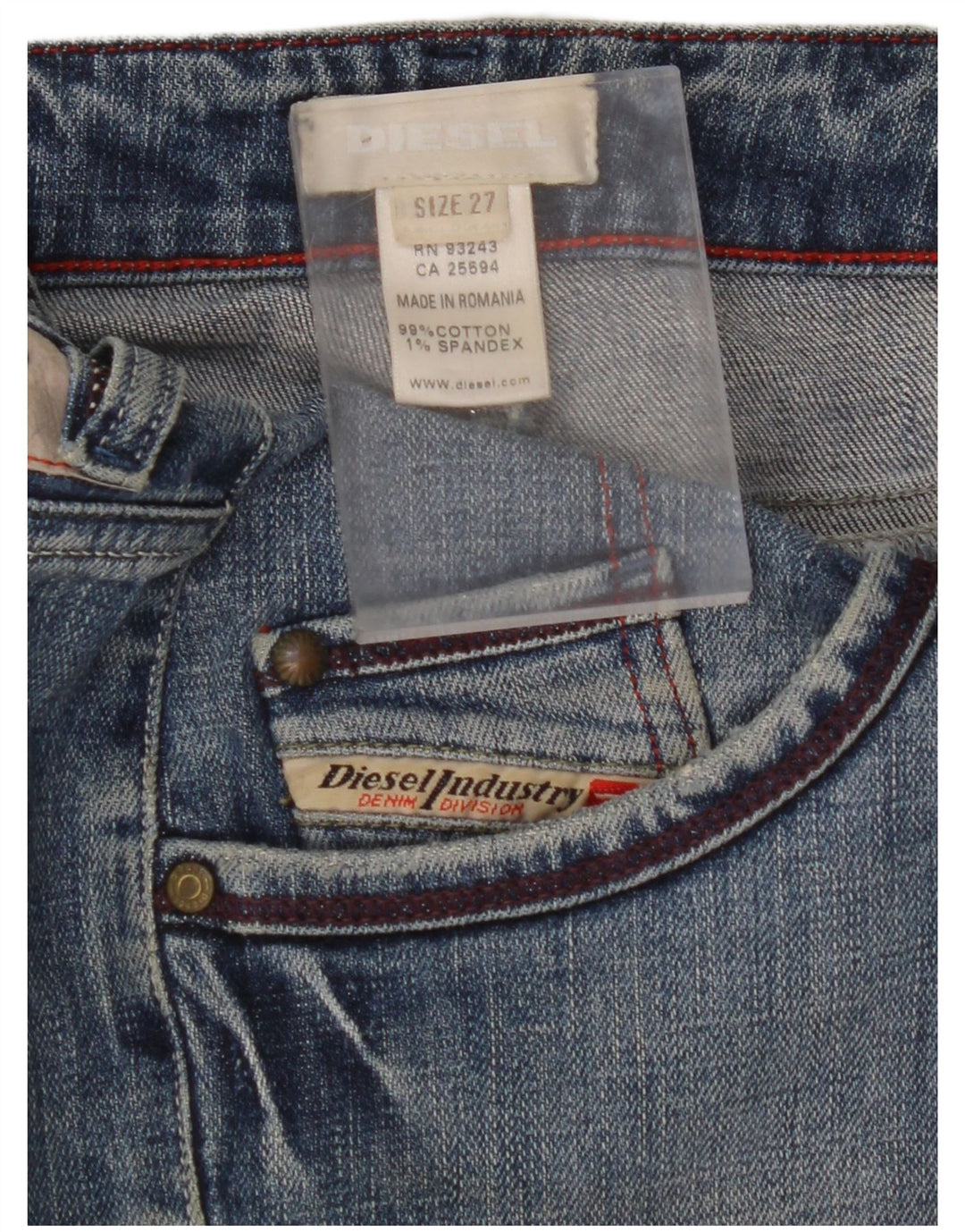 DIESEL Minigonna in denim da donna W27 piccola in cotone blu