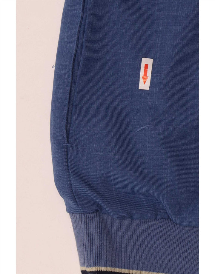 Lyle & Scott Maglia da tuta pullover da uomo a maniche corte con zip e collo Blu medio