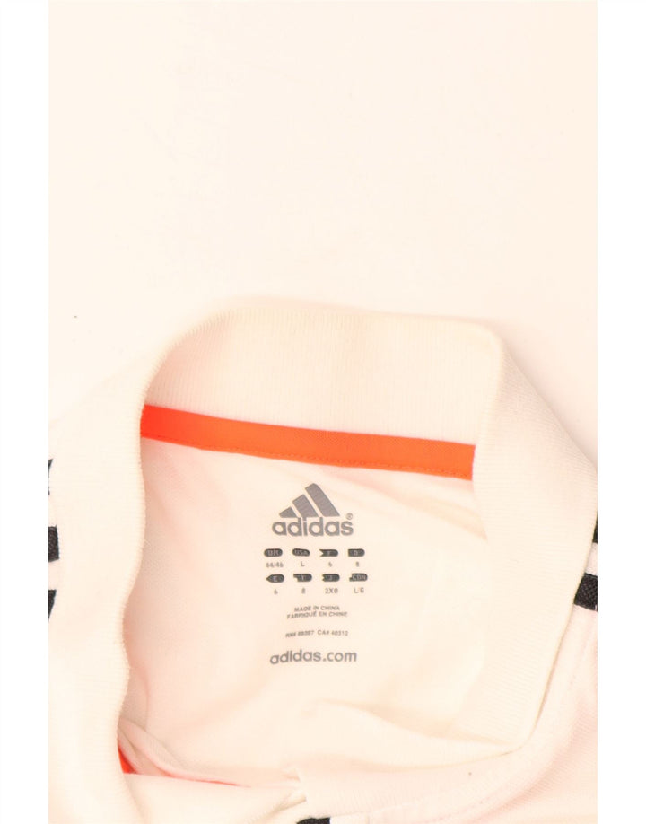 Polo ADIDAS da uomo FC Bayern Munchen UK 44/46 grande cotone bianco