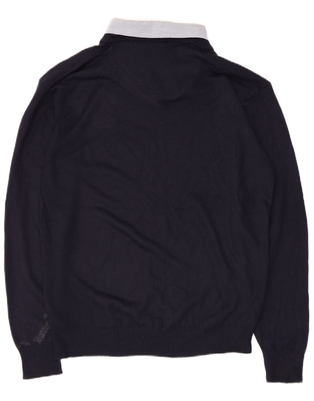 Maglione da uomo con scollo a V Pierre Cardin medio acrilico blu navy
