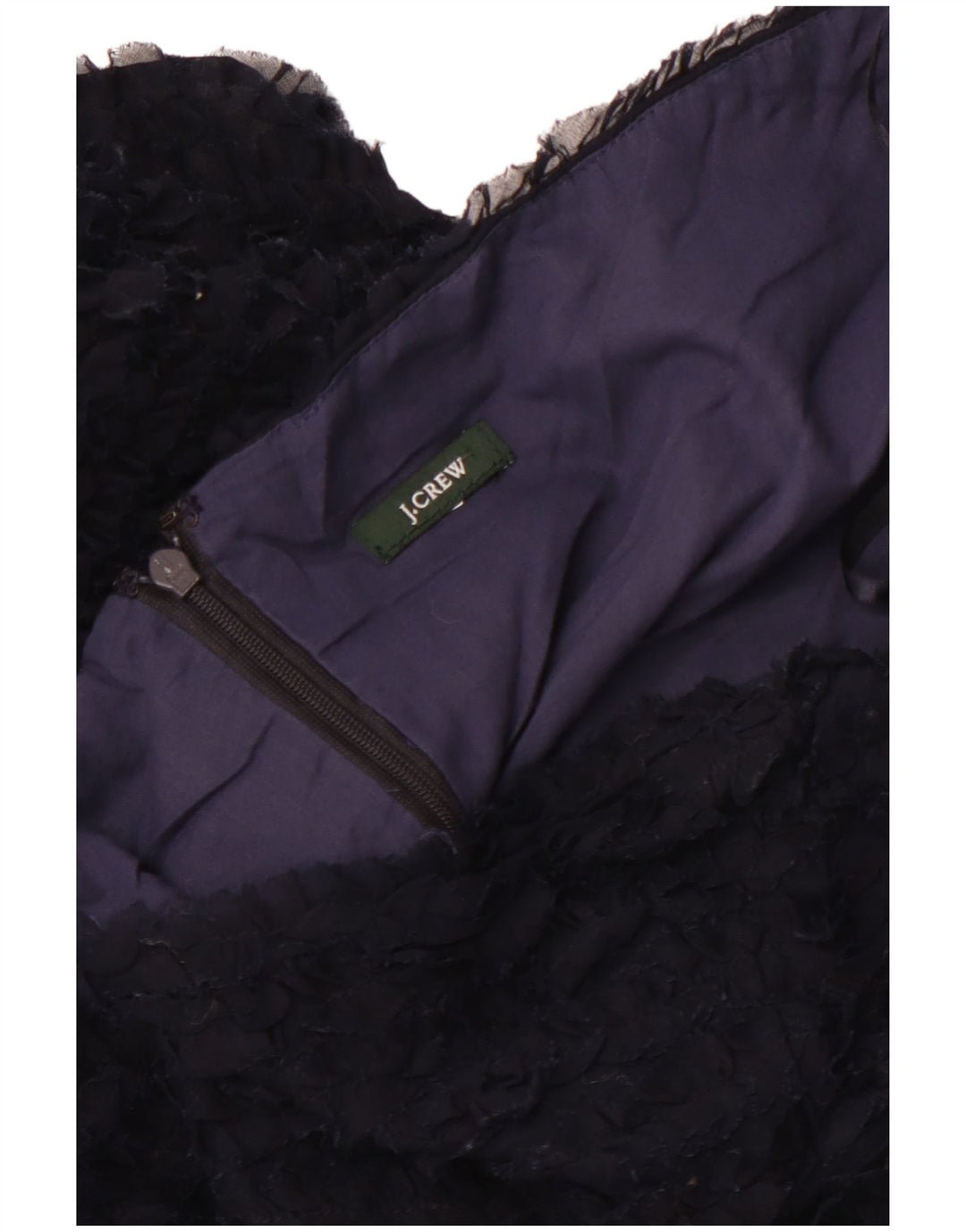 Abito senza spalline da donna J. CREW UK 12 Blu navy medio