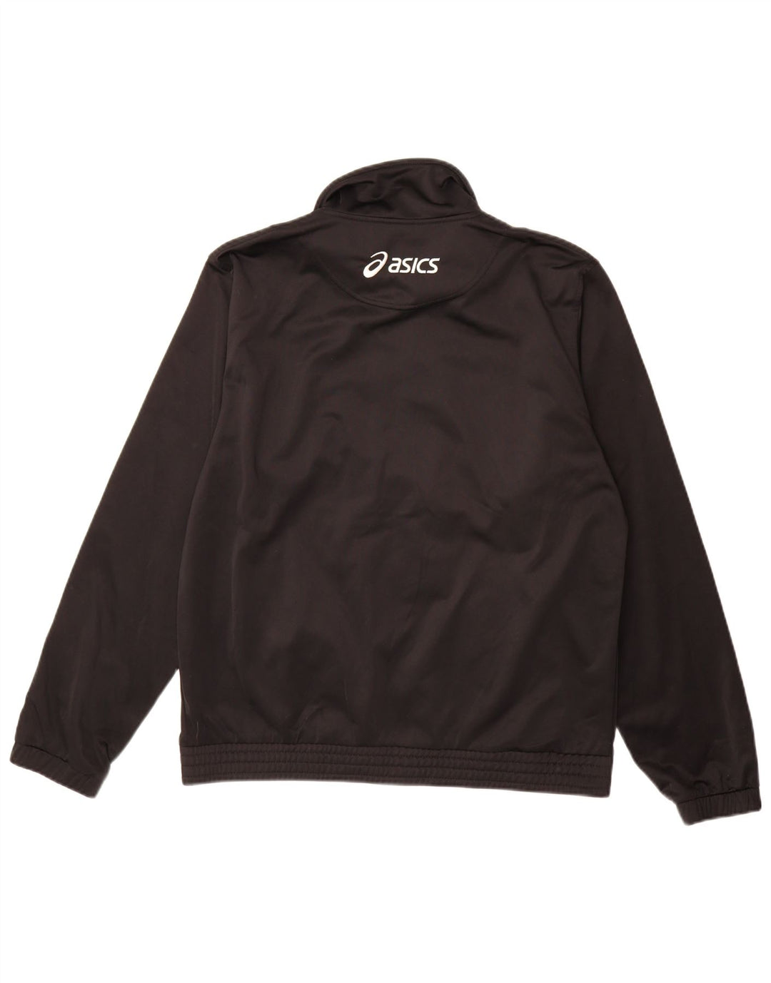 Giacca da ginnastica da uomo Asics, grande, in poliestere color block nero