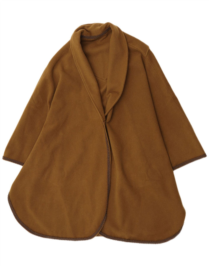 Cappotto poncho vintage da donna taglia unica color kaki