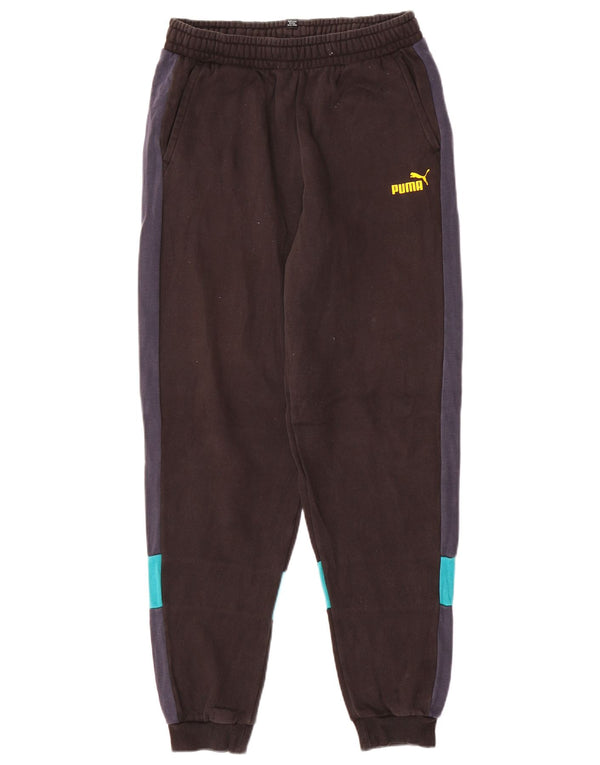 Pantaloni da tuta da ragazzo Puma Joggers 15-16 anni Colorblock nero