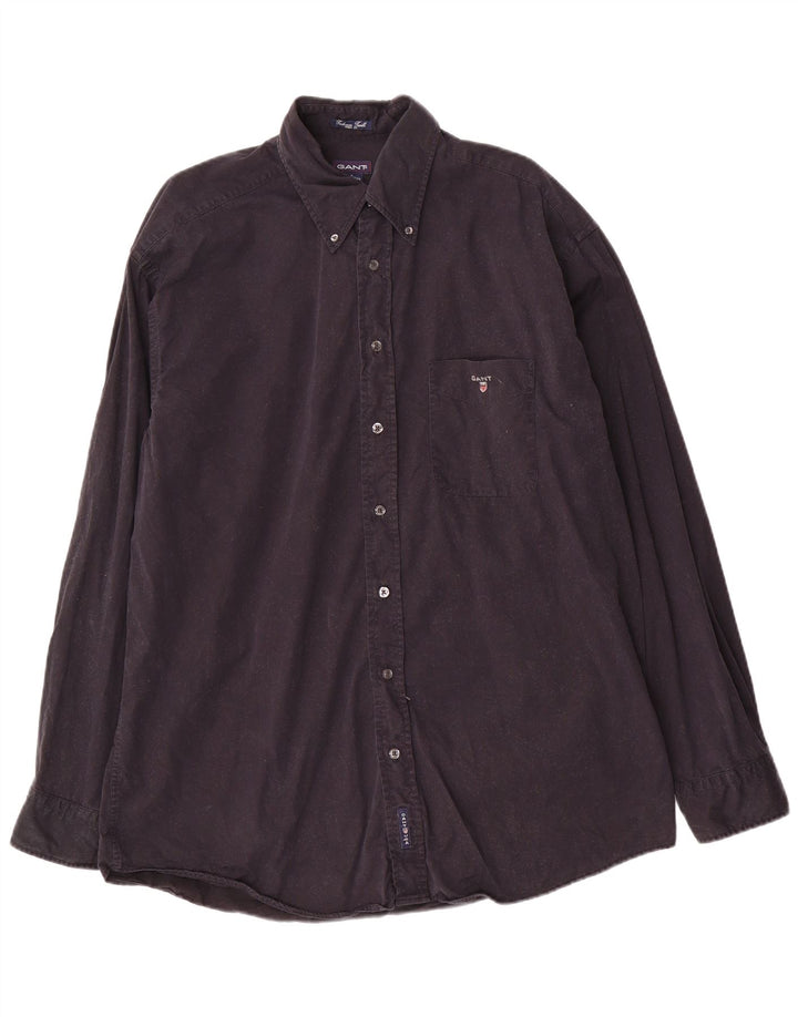 Gant Camicia da uomo grande in cotone blu navy