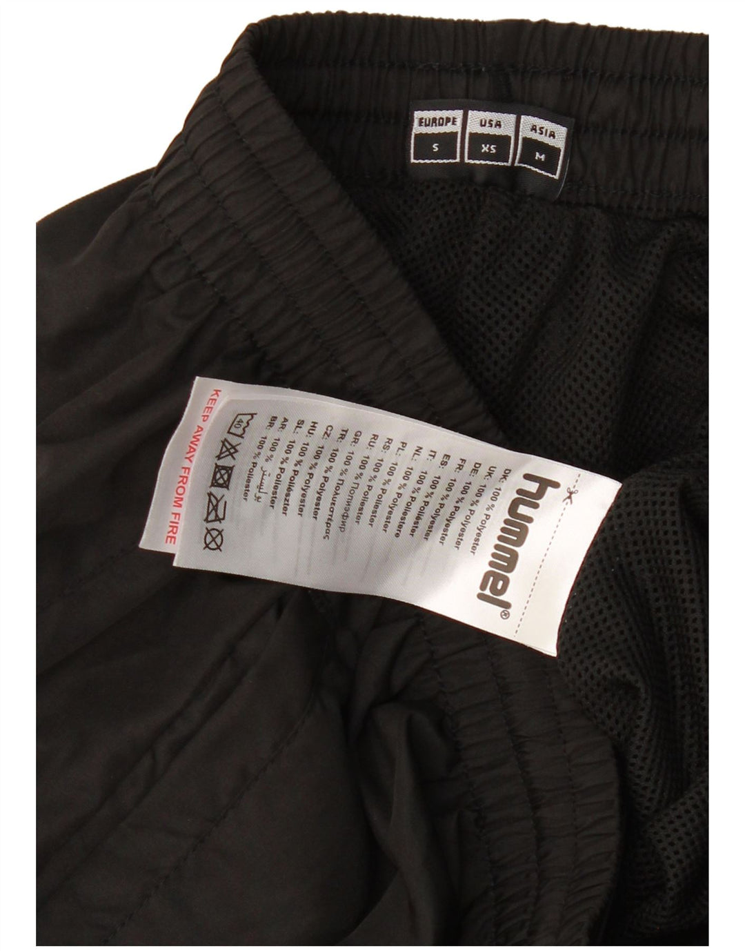 Pantaloni da tuta grafici da uomo HUMMEL piccoli in poliestere nero