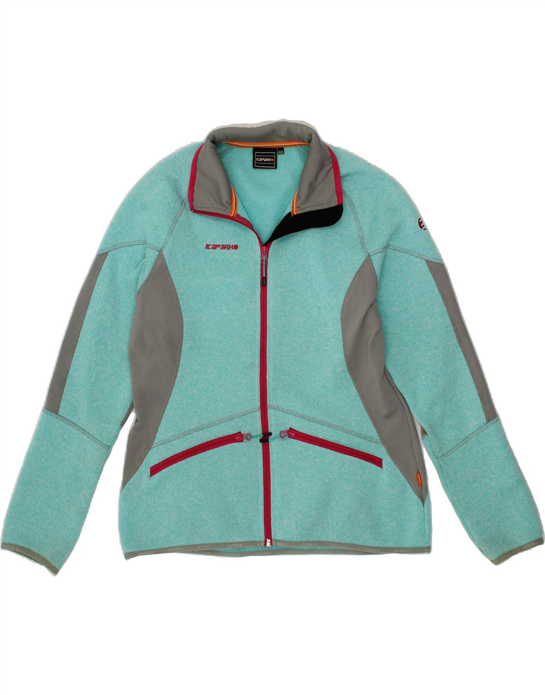 ICEPEAK Womens Tracksuit Top Jacket IT 44 Medium Blue Colourblock Vintage Icepeak and Second-Hand Icepeak from Messina Hembry 