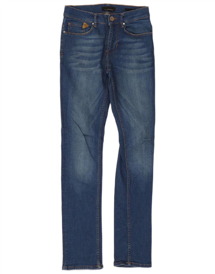 Jeans slim da uomo Zara EU 38 Small W30 L33 Cotone blu