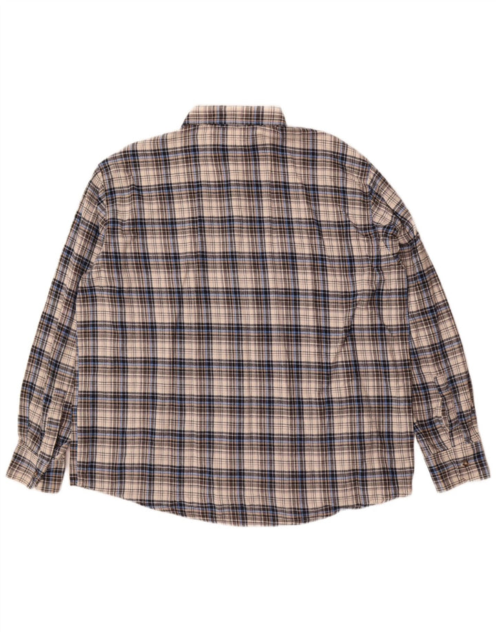Camicia in flanella da uomo Sea Barrier 2XL Cotone a quadri grigio