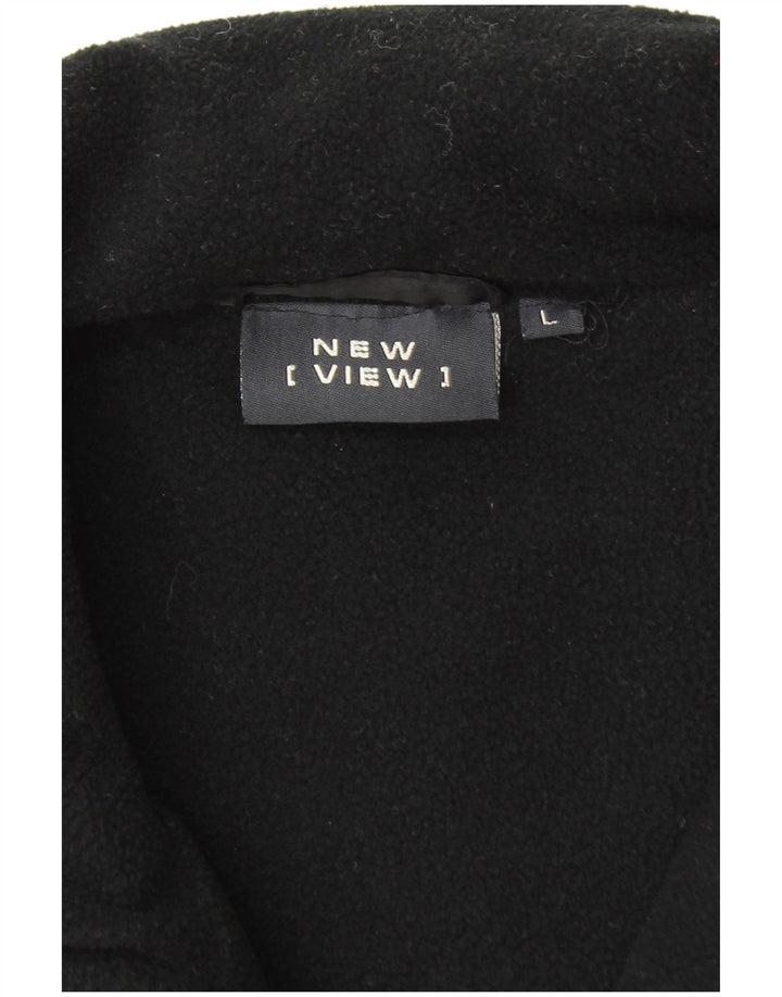 VINTAGE Mens Padded Gilet UK 40 Large Black Polyamide